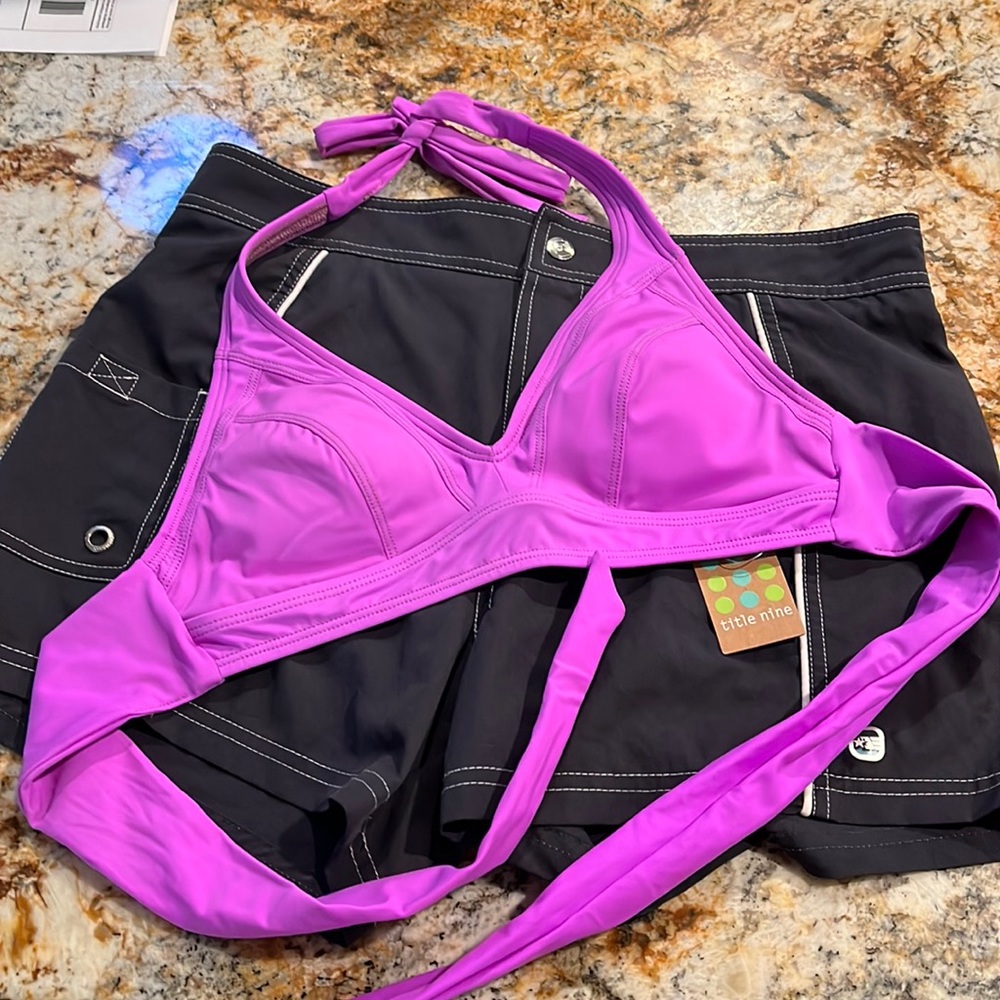 Title nine halter bikini top size M
